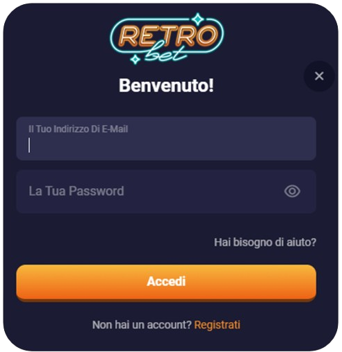 Retrobet Casino Login
